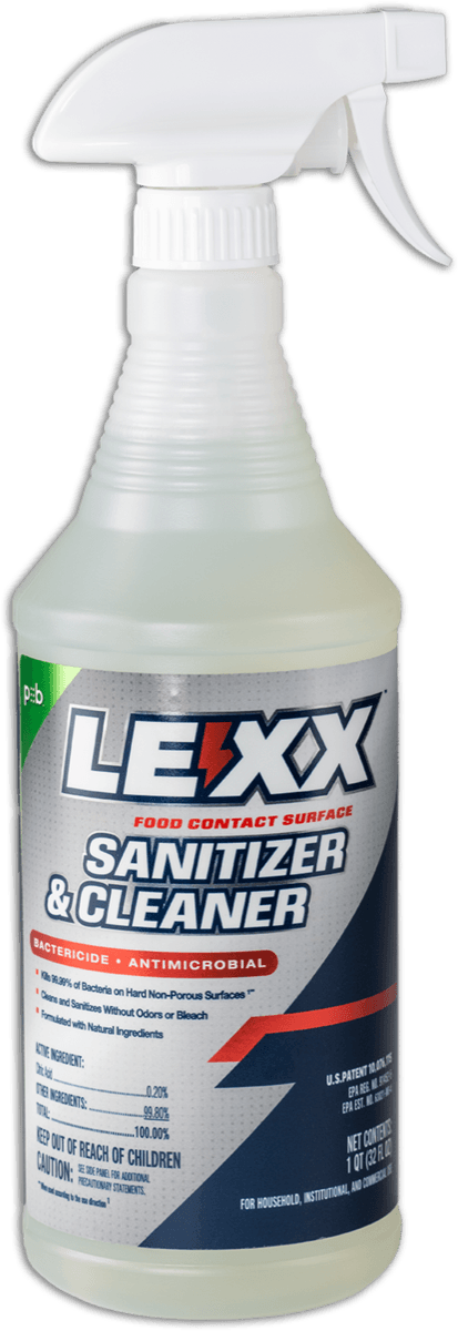 LEXX RTU Liquid Food Contact Surface Sanitizer & Cleaner