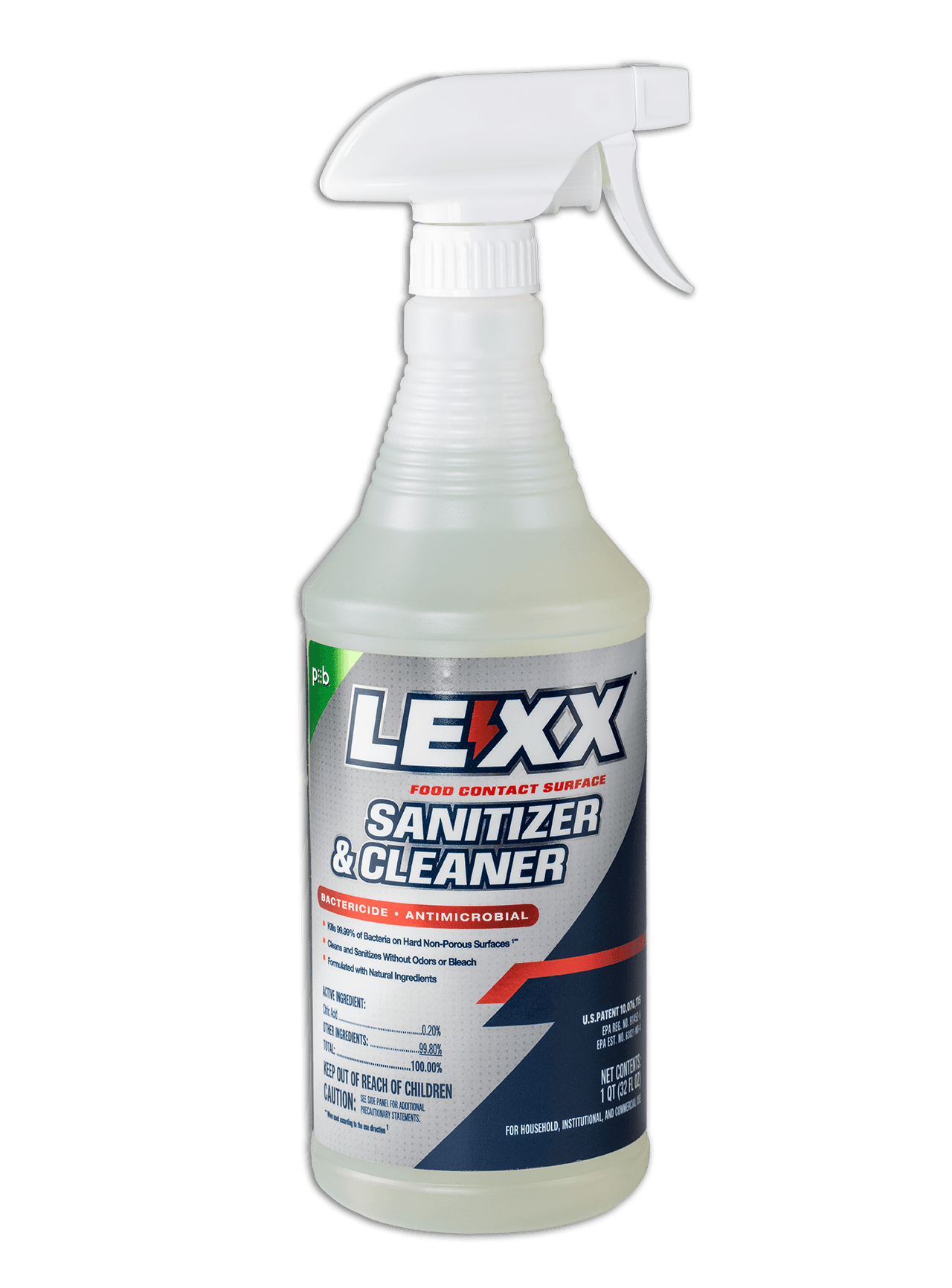 LEXX® RTU Liquid Food Contact Surface Sanitizer & Cleaner