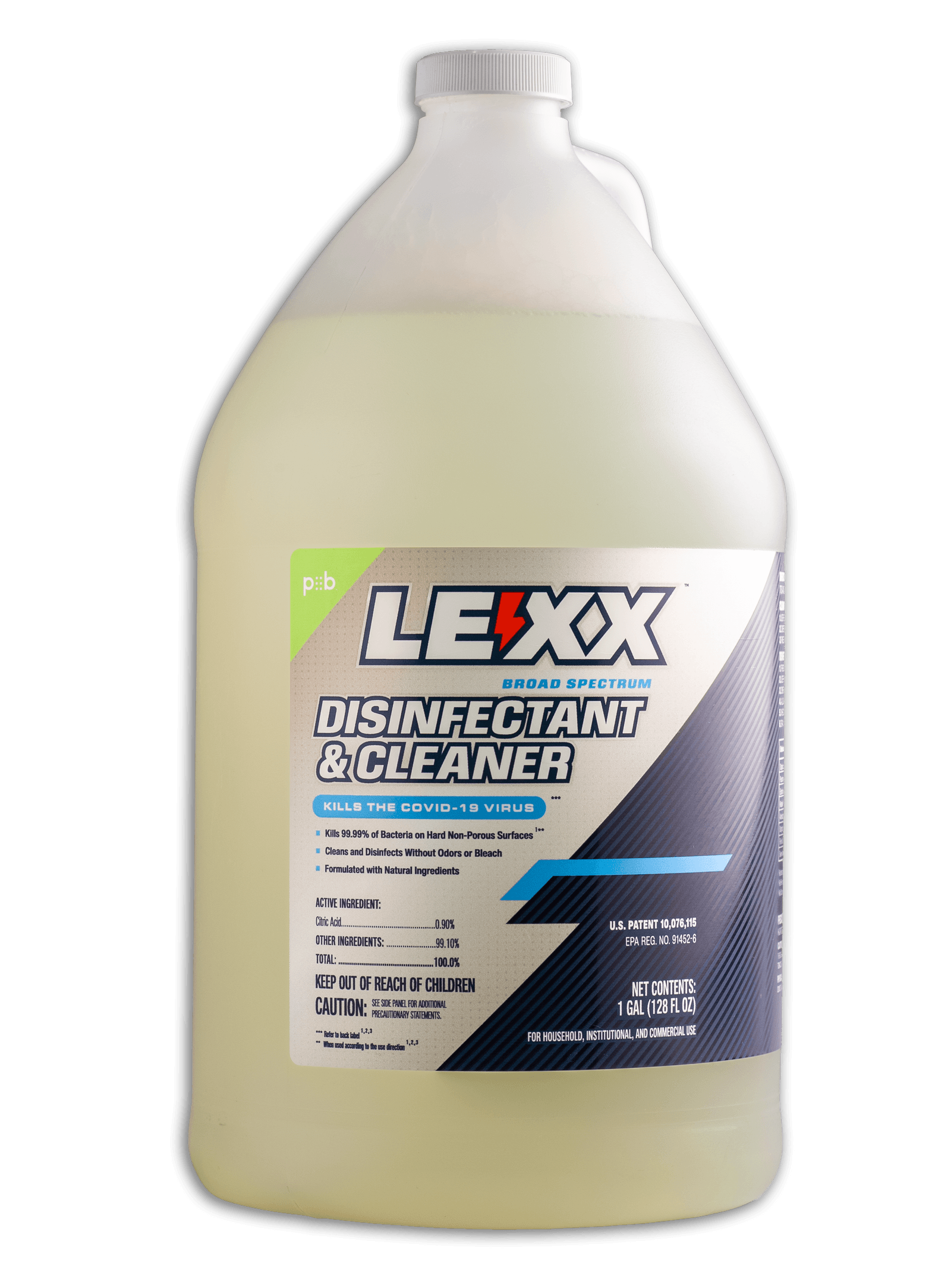 LEXX® RTU Liquid Contact Surface Disinfectant & Cleaner - For Household, Hospital, Medical, Institutional, and Industrial Use